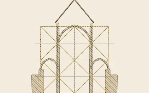 3D model: Ad quadratum and ad triangulum.