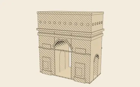 3D model: The Arc de Triomphe.