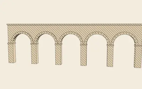 3D model: Arcade: round against pointed.