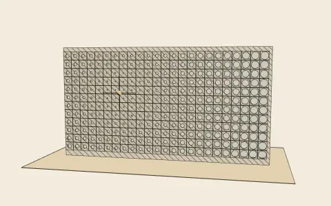 3D model: Attractor façade.