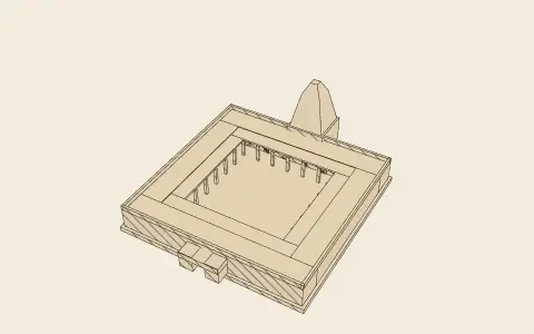 3D model: A Buddhist vihara.