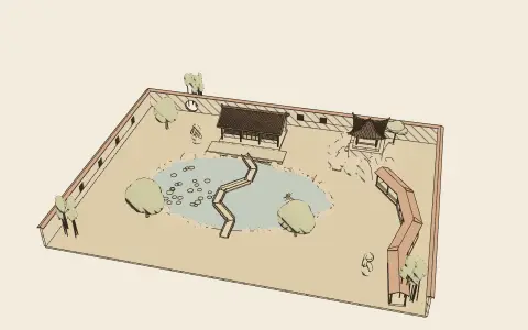 3D model: A Chinese scholar’s garden.