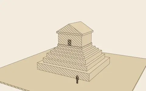 3D model: The tomb of Cyrus.