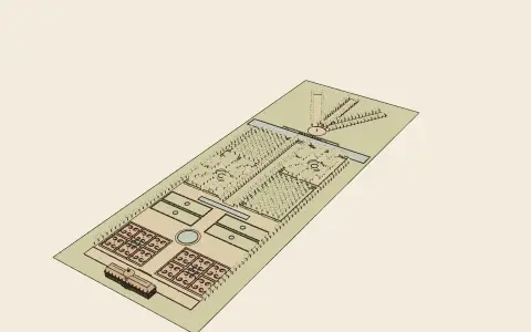 3D model: A French formal garden.