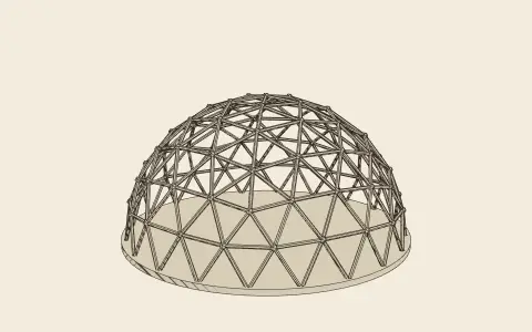 3D model: The geodesic dome.
