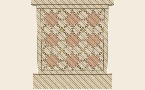 3D model: Girih: the star pattern.