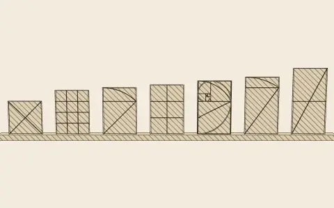 3D model: Proportional rectangles.