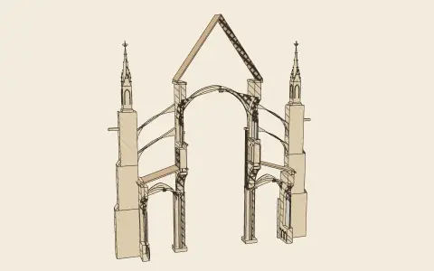 3D model: The Gothic bay.