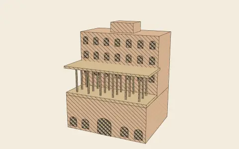 3D model: Ali Qapu, Isfahan.