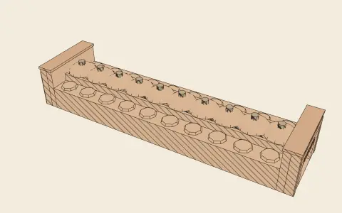 3D model: The covered bazaar.