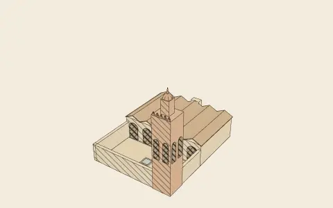 3D model: The neighbourhood mosque.