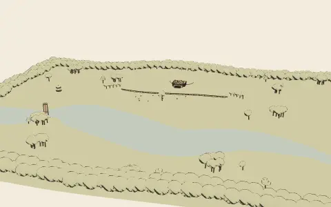 3D model: The English landscape park.