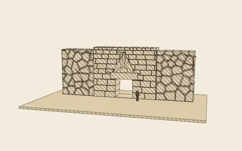 3D model: The Lion Gate at Mycenae.