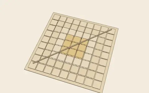 3D model: The Vastu Purusha Mandala.