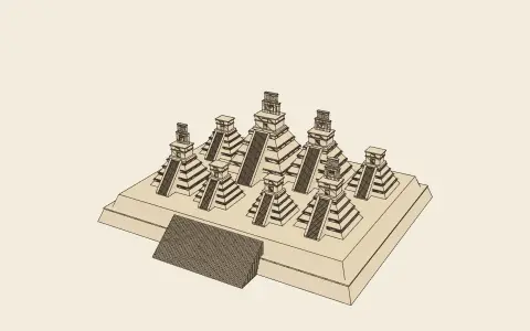 3D model: A Maya acropolis.
