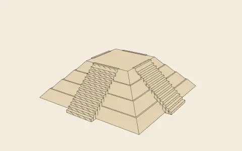 3D model: A radial pyramid.