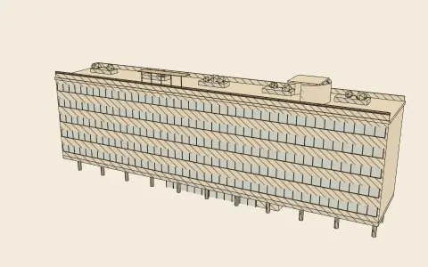 3D model: The modern slab.