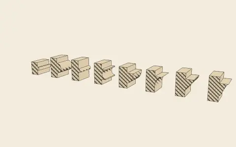 3D model: The alphabet of mouldings.