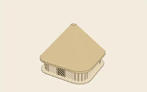 3D model: A Neolithic house.