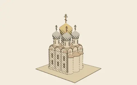 3D model: The Russian church.