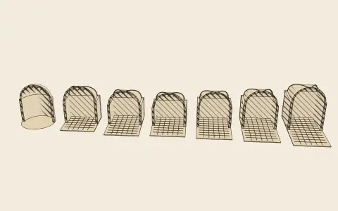 3D model: Palladio’s seven rooms.