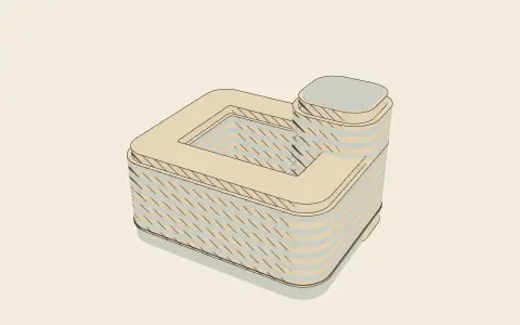 3D model: The morphing block.