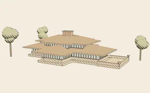 3D model: The Prairie house.