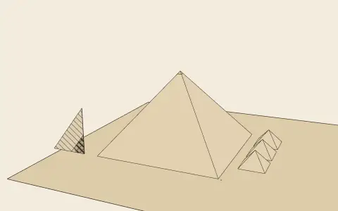 3D model: The Egyptian pyramid.