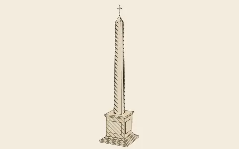 3D model: Obelisk, column or standard.