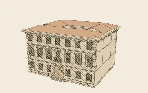 3D model: A palazzo block.