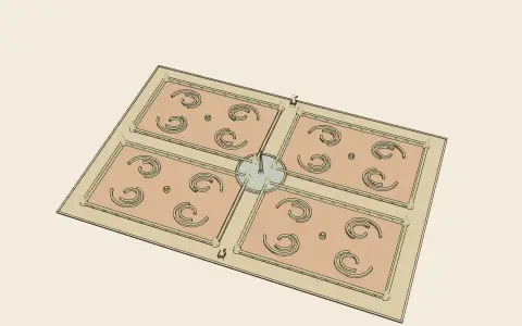 3D model: A garden parterre.