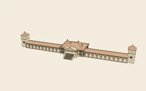3D model: A Palladian villa.