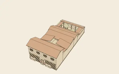 3D model: A Roman atrium house.