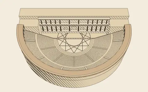 3D model: The theatre after Vitruvius.