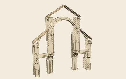 3D model: The Romanesque bay.