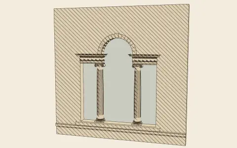 3D model: The Serliana.
