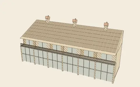 3D model: The solar terrace.