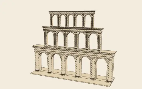 3D model: Superimposed orders.