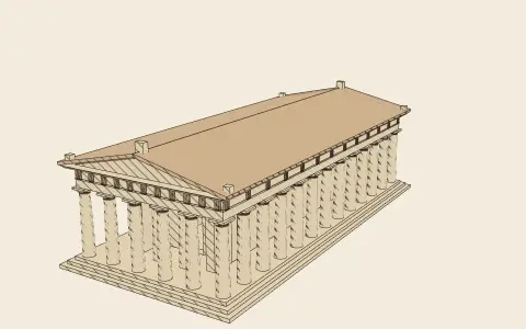 3D model: The classical temple.