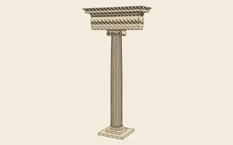 A complete order: the model drawn as an engraving