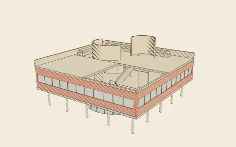 The Five Points of a new architecture: the model drawn as an engraving