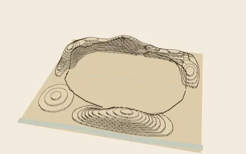 The site of Hanyang: the model drawn as an engraving