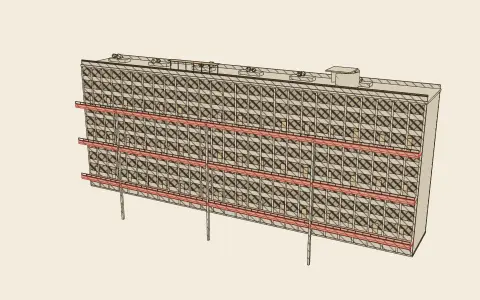 The modern slab: the model drawn as an engraving