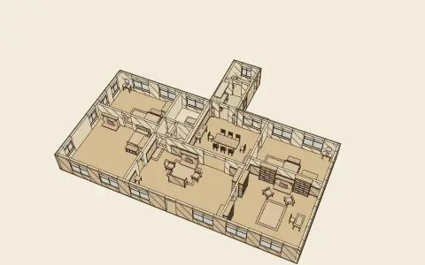 A house by its style’s rules: the model drawn as an engraving