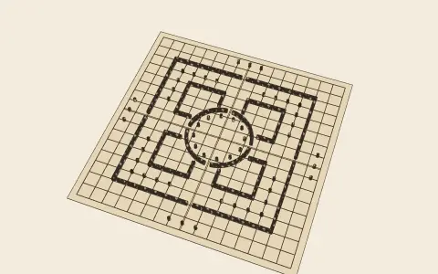 Durand’s grid: the model drawn as an engraving