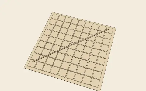 The Vastu Purusha Mandala: the model drawn as an engraving
